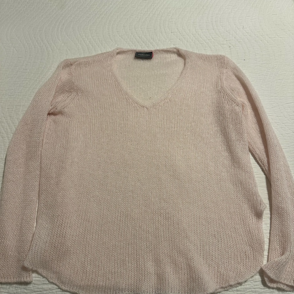 Wooden Ships M/L baby pink summer sweater
